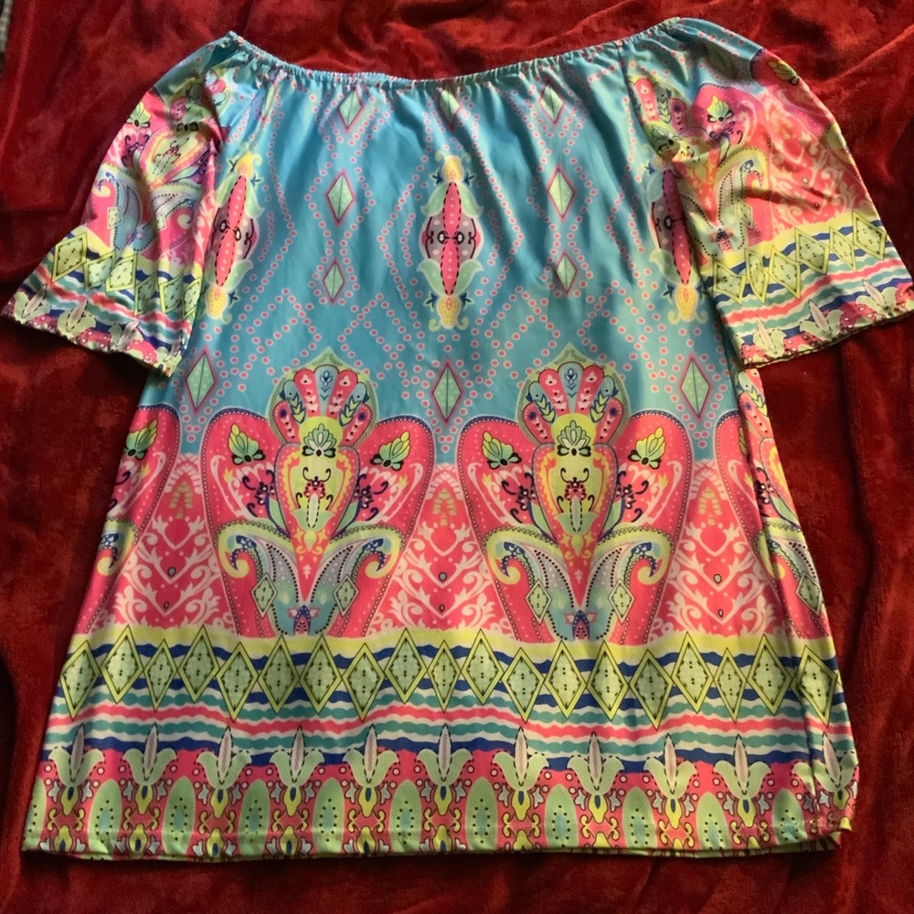 XXL Colorful Rayon Top